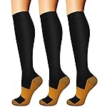 Compression Socks for Women & Men (3 pairs) - Best Support for Nurses, Running, Hiking, Recovery & Flight Socks