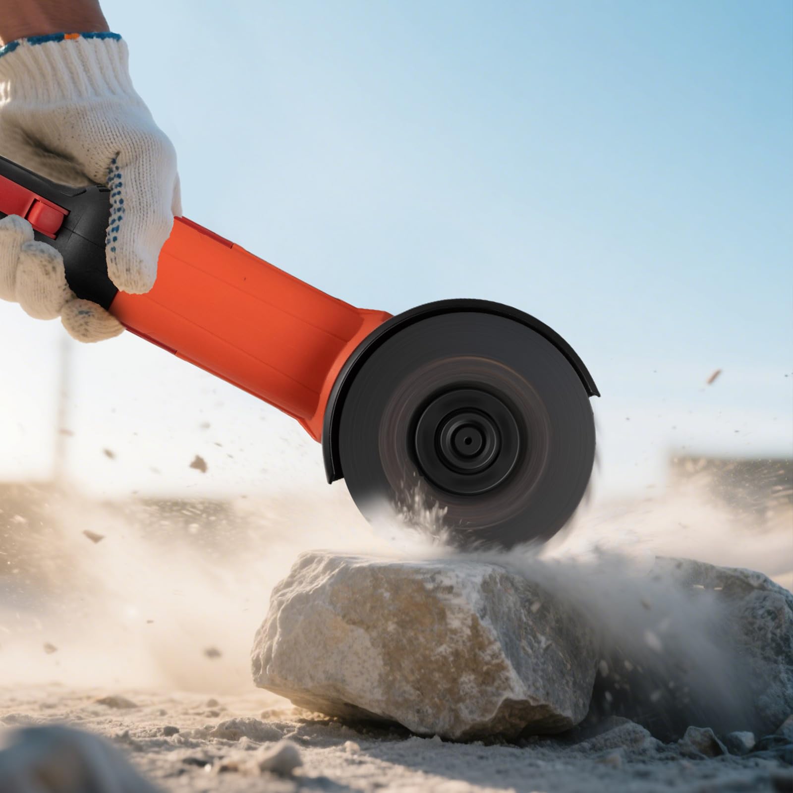 VEVOR Smerigliatrice Angolare, da 127 mm, con Cavo ad Alta Velocità 10,000 giri/min con Protezione Antipolvere Regolabile, Smerigliatrice Angolare per Levigatura di Metalli, Disco non Incluso