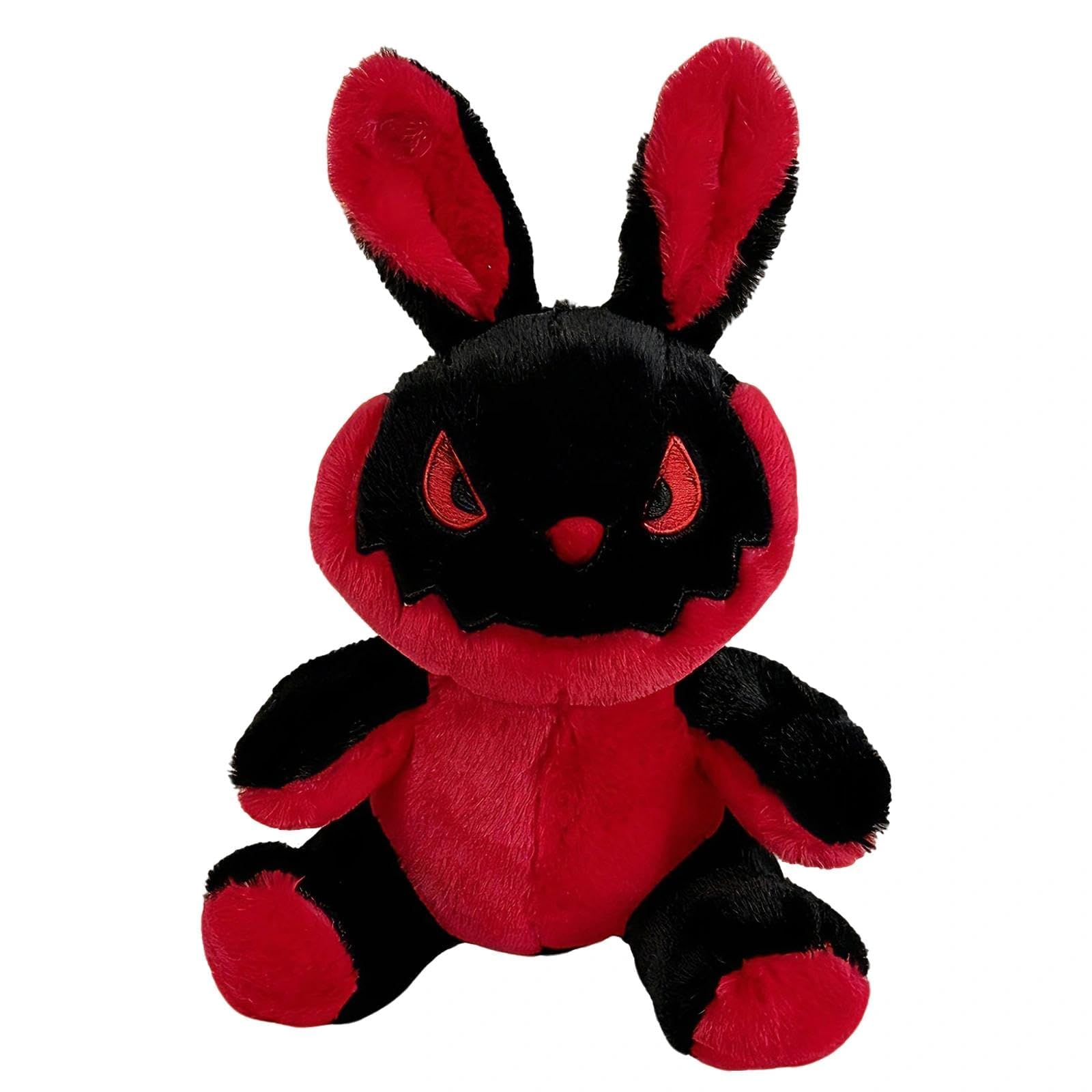 EnixwH Bunny Teddy Gothic Halloween Style Bunny Plush Soft and Comfortable