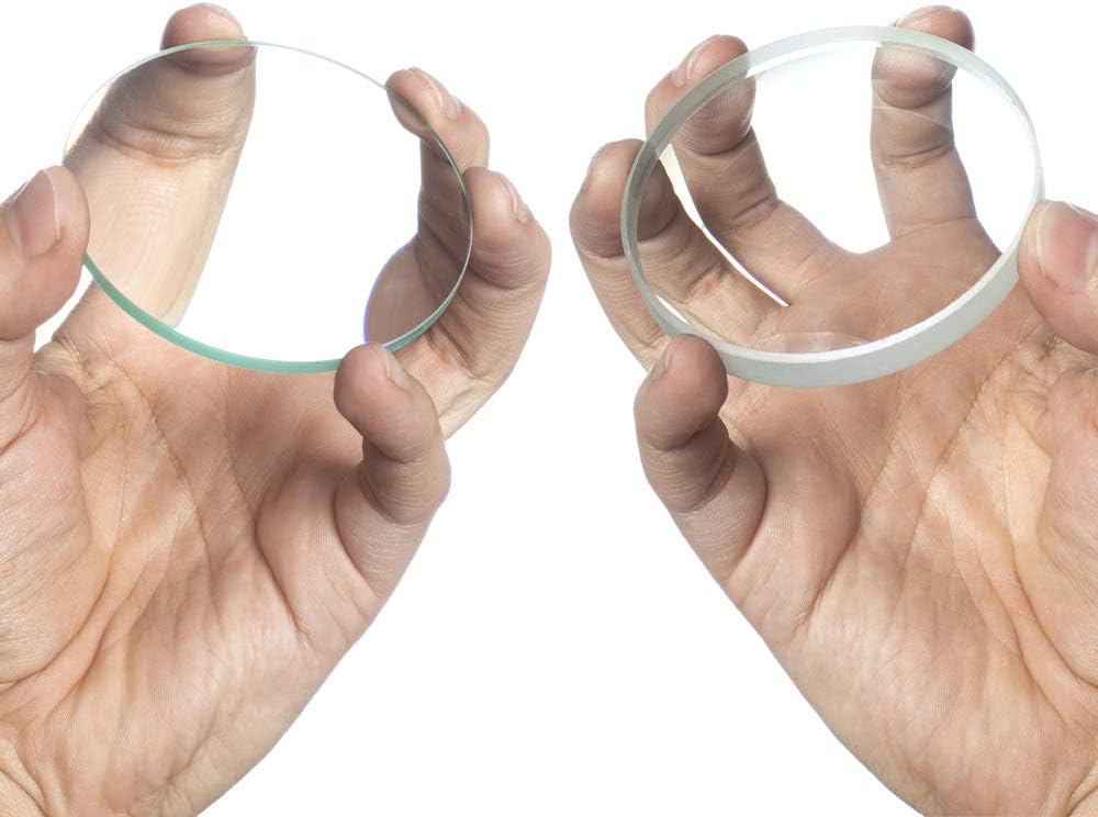 Convex and Concave Lens Set 75mm (3-Inch) 2-pack transparent PCCL-75-2 1