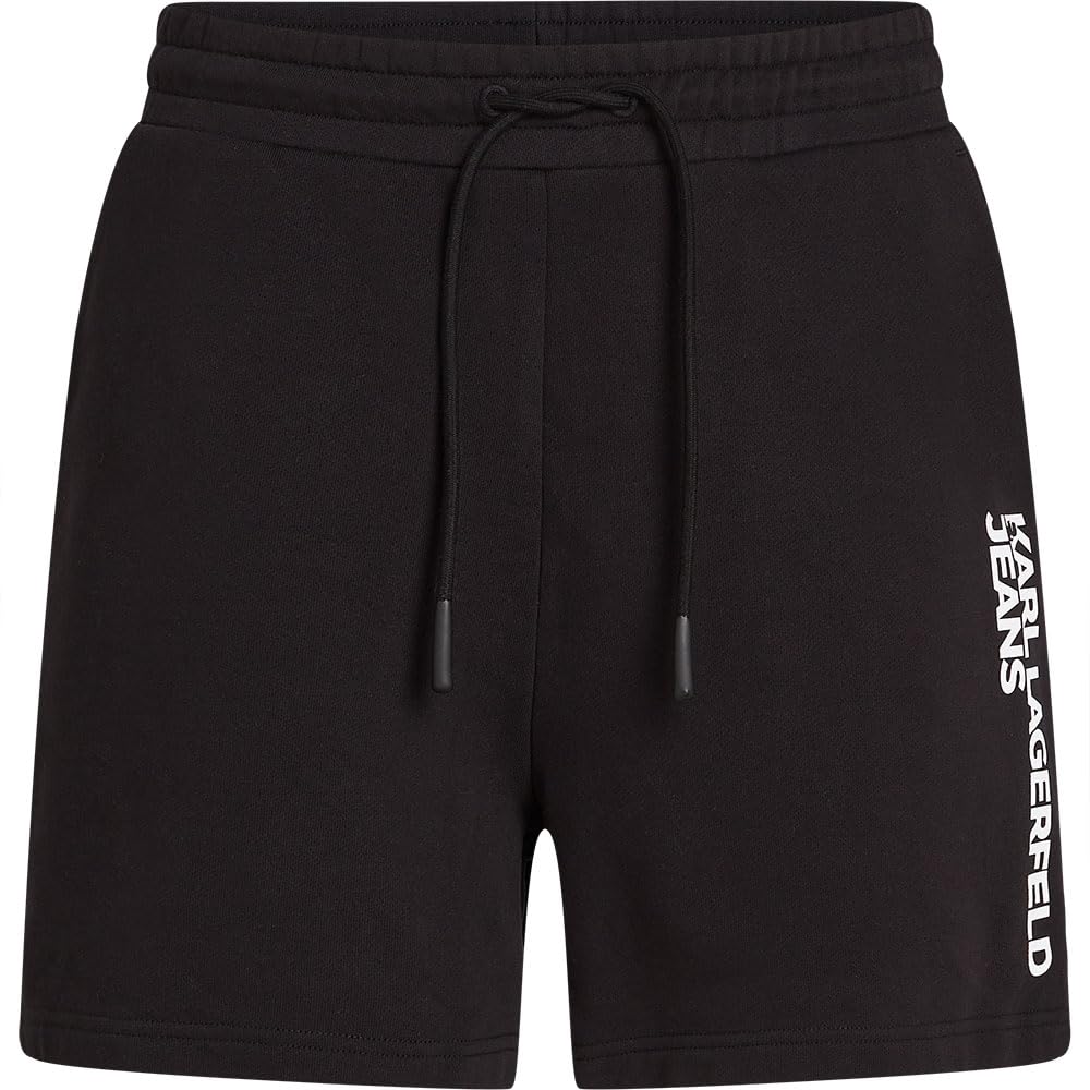 Karl Lagerfeld Jeans Men's Black Text Logo Sweatshort M