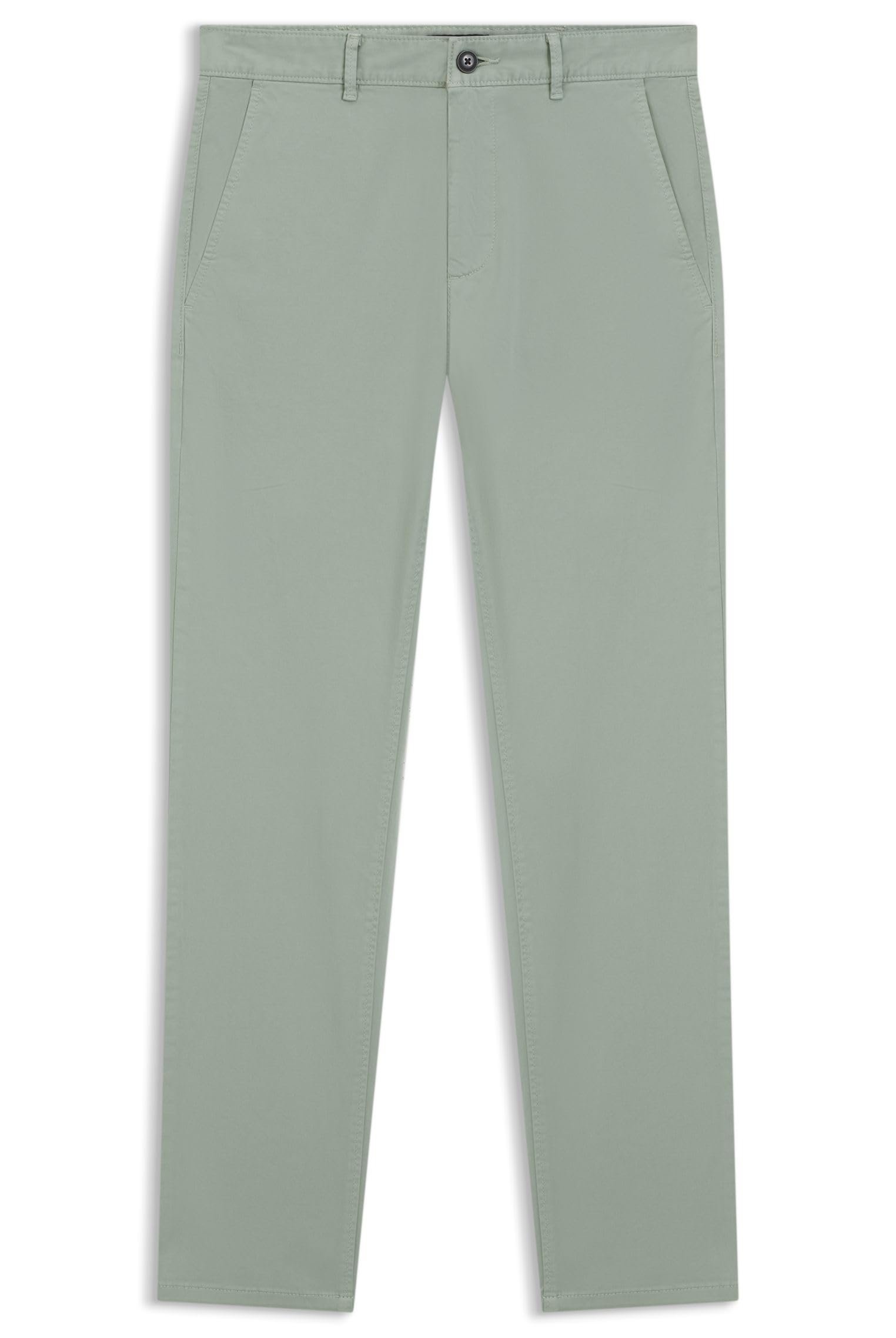 BOSS Mens Chino Slim Slim-fit Chinos in Stretch-Cotton Satin