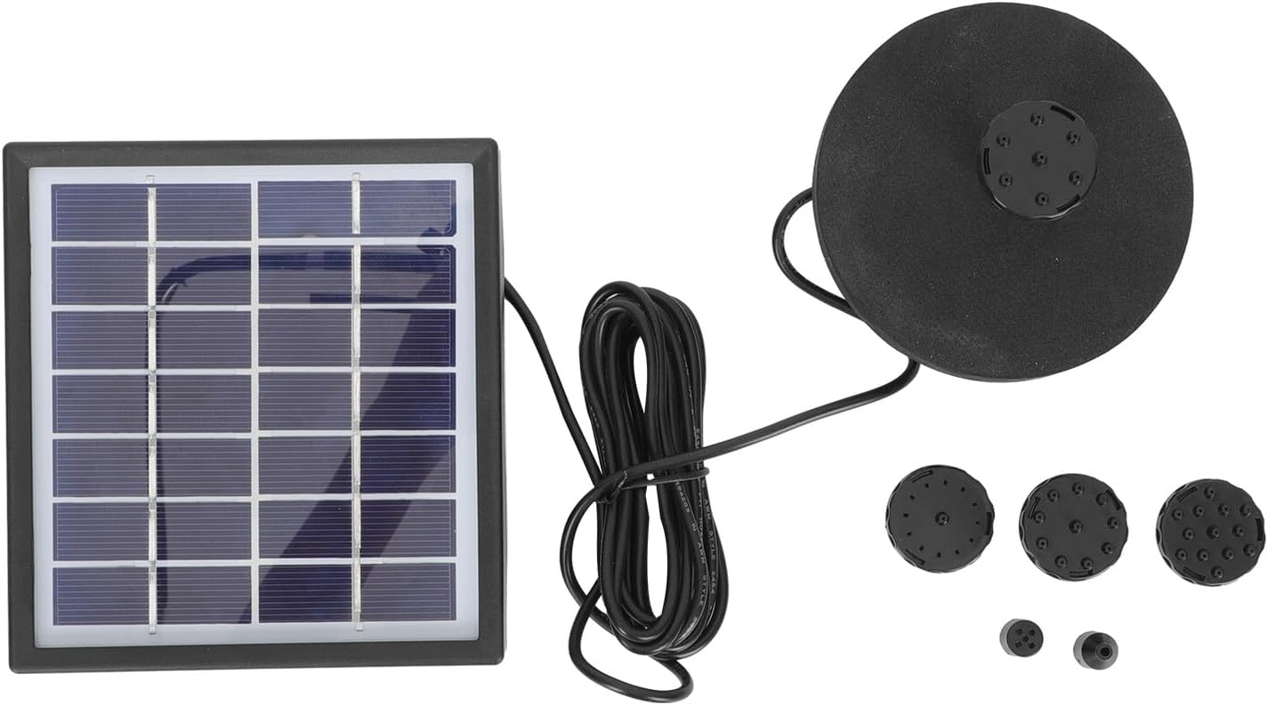 Solar Water Pump Fountain Kit for Outdoor Garden Pond Solar-powered Floating Pool Pump with Sprinkler Nozzle Energy-efficient