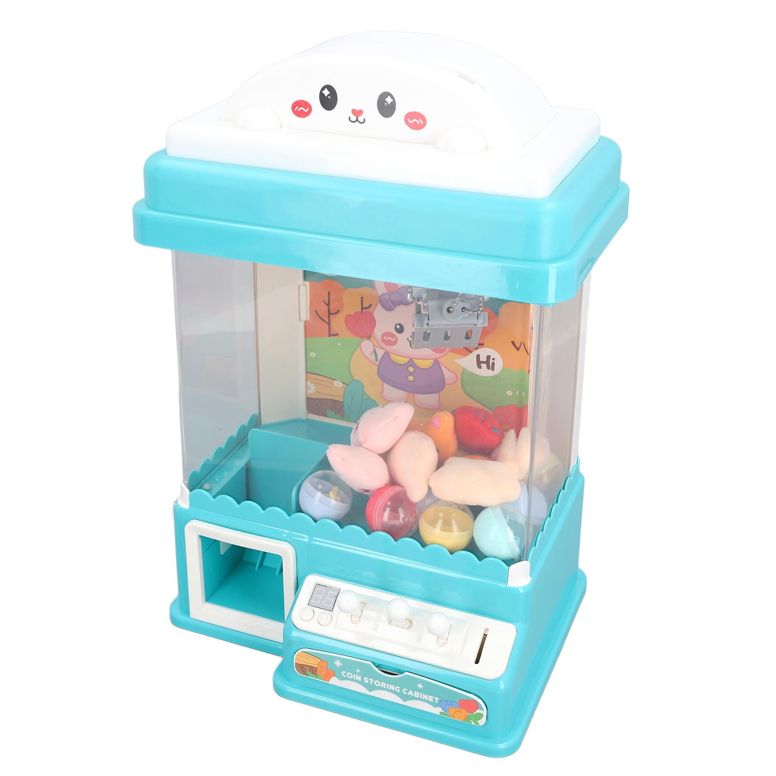 Mini Macchina per Afferrare i Giocattoli con Artigli per Bambini con Luci Lampeggianti e Suoni per Feste di Compleanno Divertente Gioco per Famiglie in Plastica 1 unità
