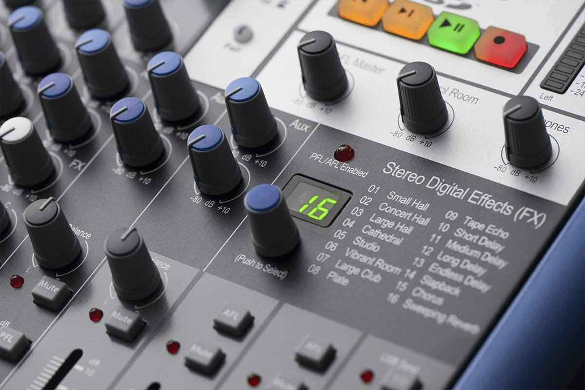 PreSonus StudioLive AR16c Mezclador Analógico/Interfaz de Audio 18 Canales Compatible USB-C/Grabador SD Estéreo