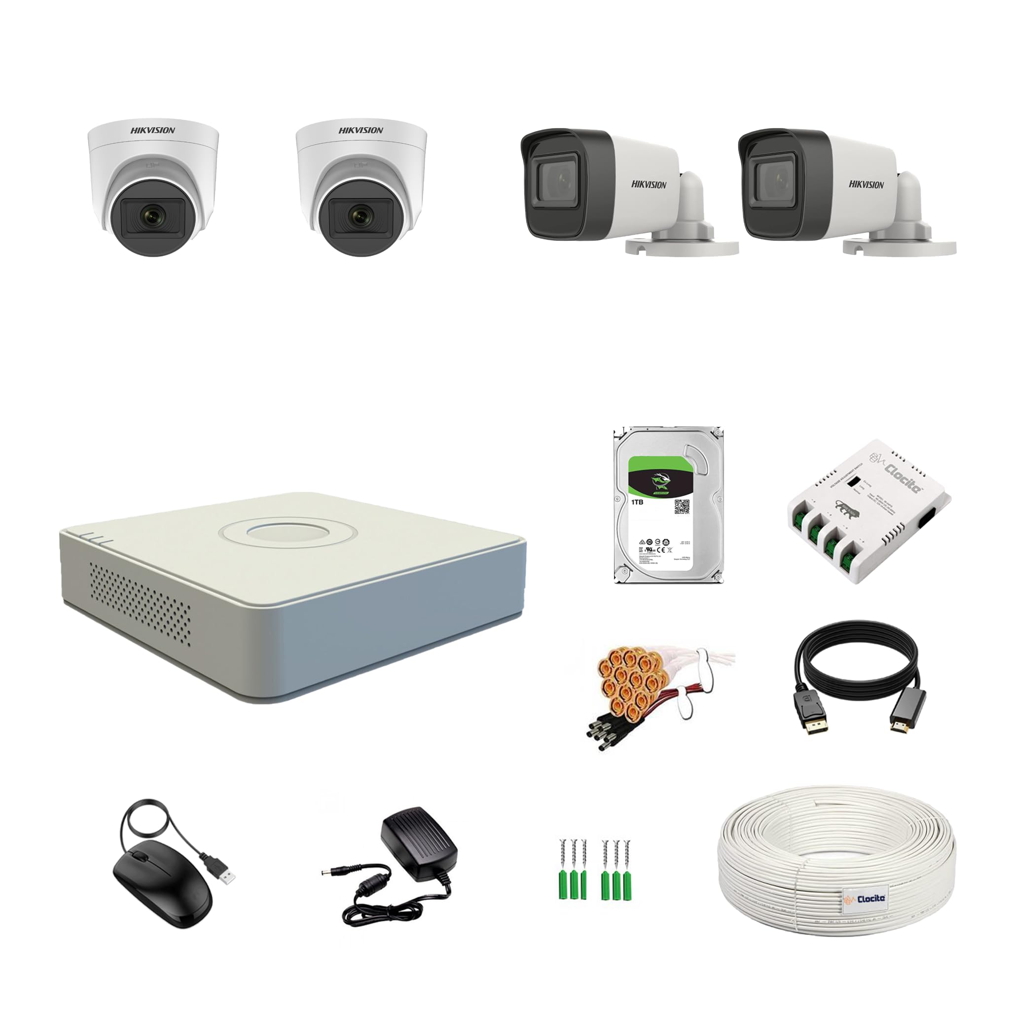 Hikvision 8 Channel DVR Kit - 5MP Cameras & 2TB HDD -22