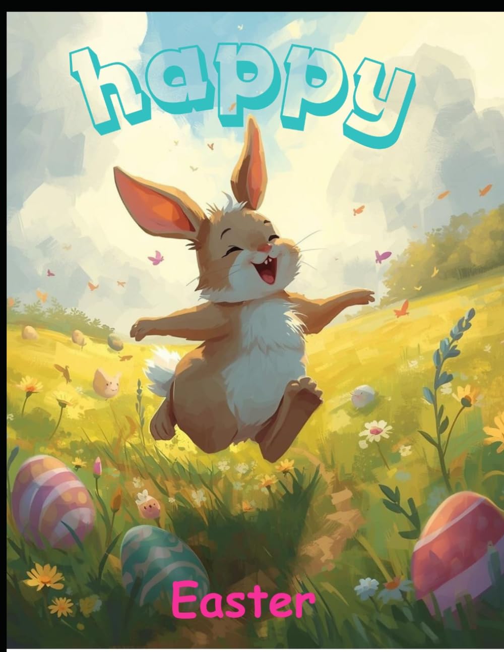 happy Easter: coloring book