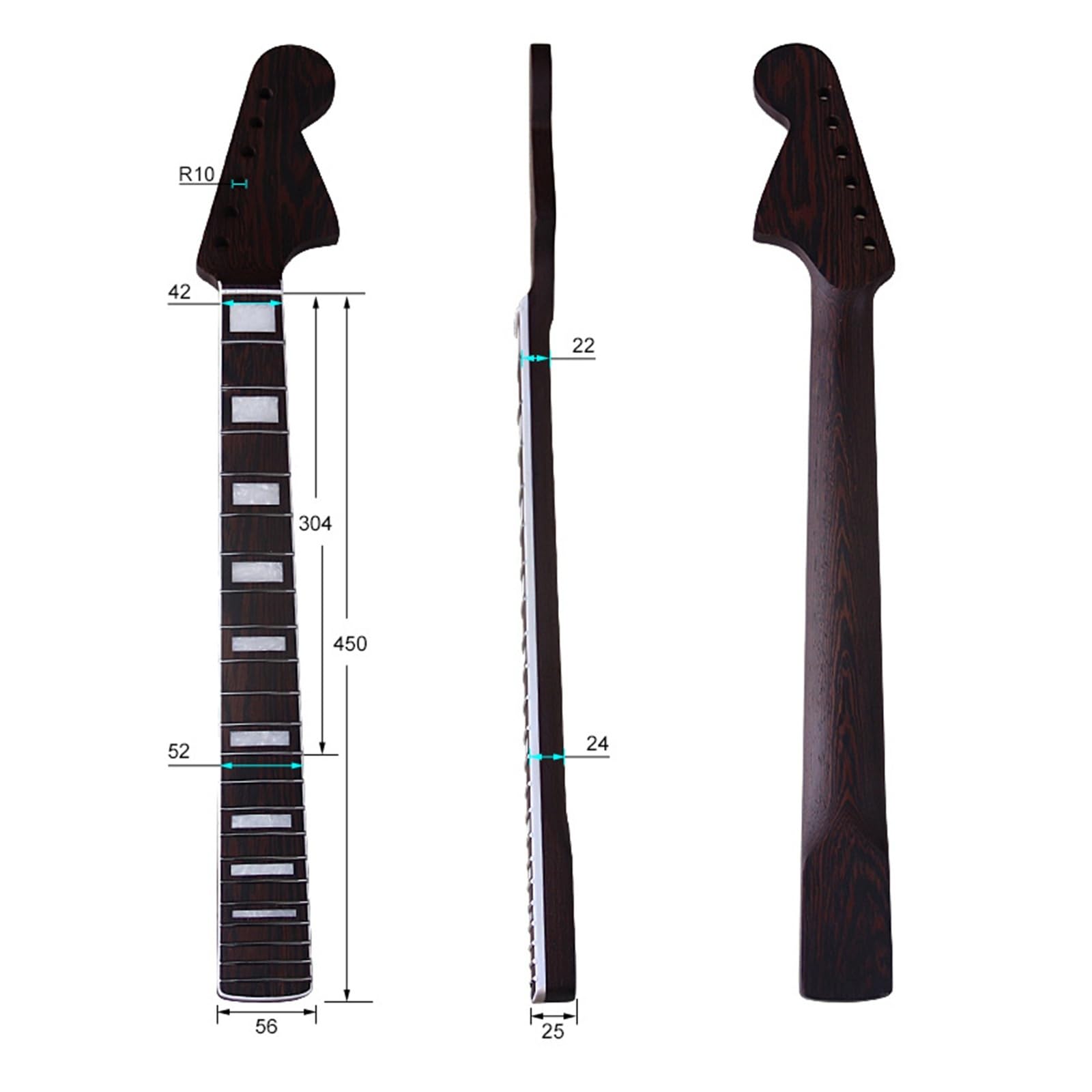 akcesoria do gitary Gitara 6 strunowa z 22 progami podstrunnica akcesoria DIY do gryfu