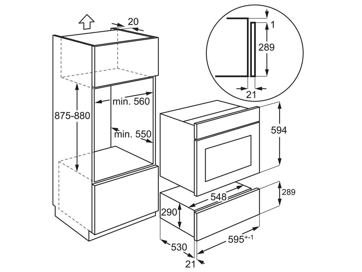 AEG KDK912924M Wärmeschublade Edelstahl 29cm SoftTip-Türmechanismus