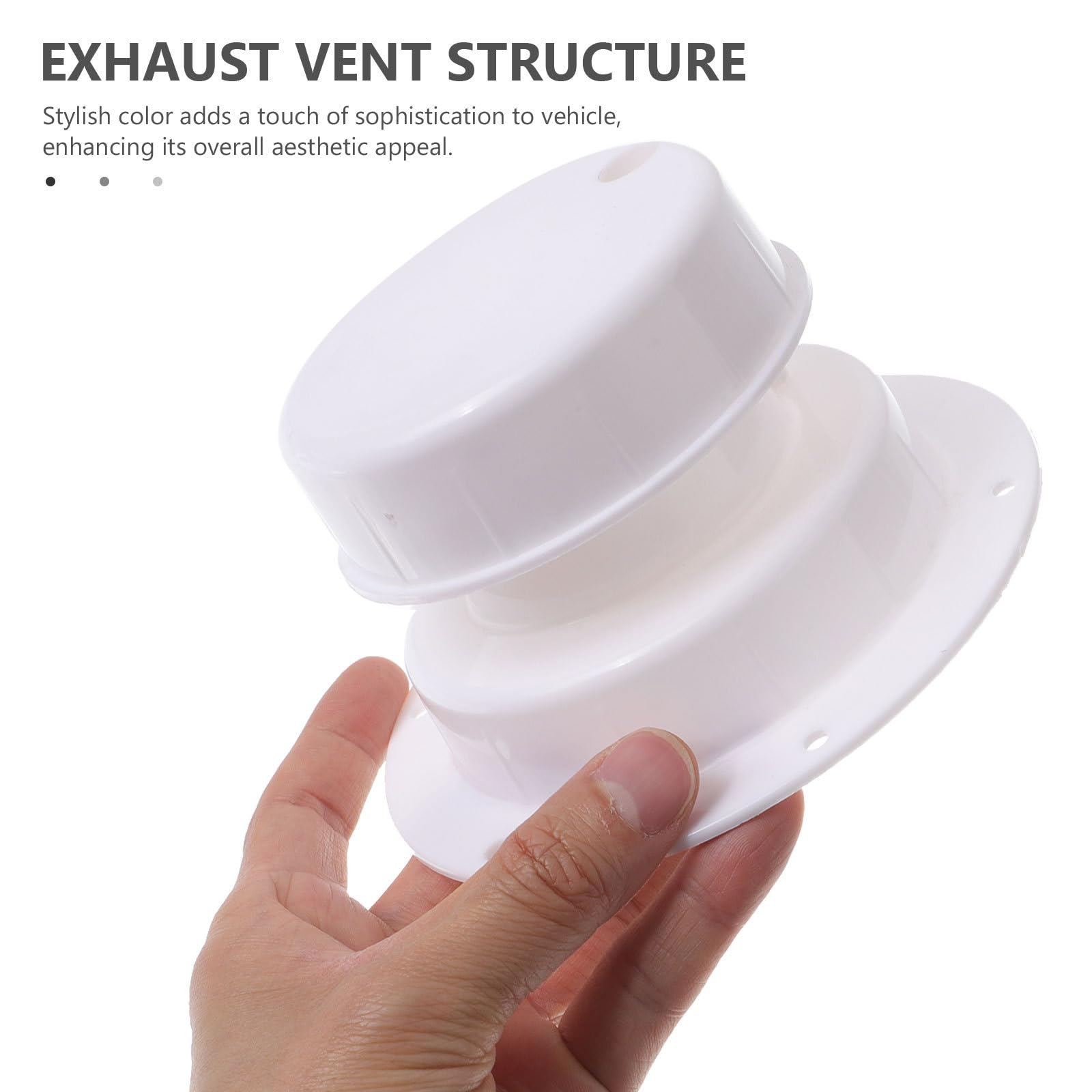 Tapa de ventilación de Techo para autocaravanas Cubierta de ventilación de plástico con eliminación eficiente de olores y circulación de Aire para instalaciones sanitarias de RV