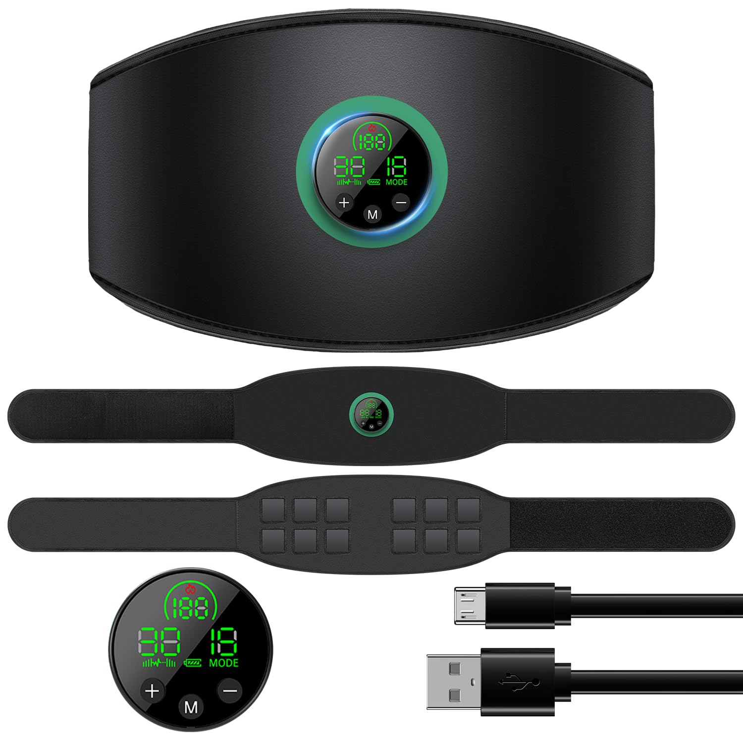 2025年強化版 EMS腹筋ベルト F8