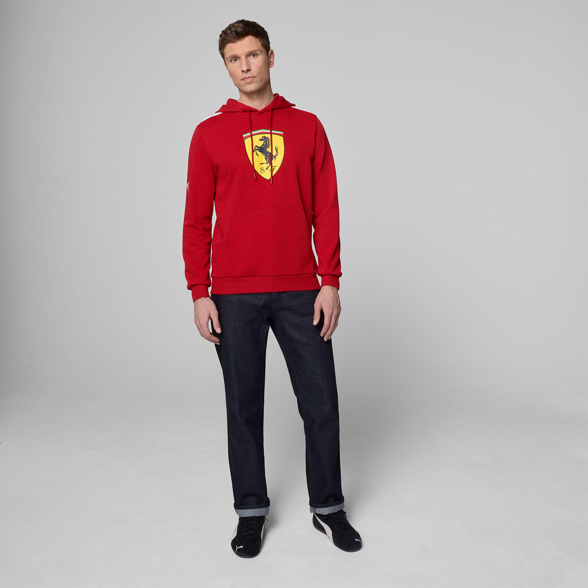 PUMA Scuderia Ferrari F1 Sudadera con Capucha y Gran Escudo Scudetto