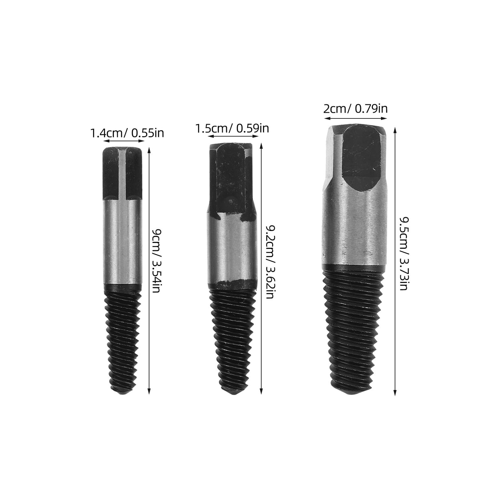 Hemobllo 8pezzi Estrattore Di Viti e Bulloni Tool Estrattore Per Viti Danneggiate Separatore Di Dadi Kit Estrattori Multi-scavato Per Riparazioni e Manutenzione Fai Da Te
