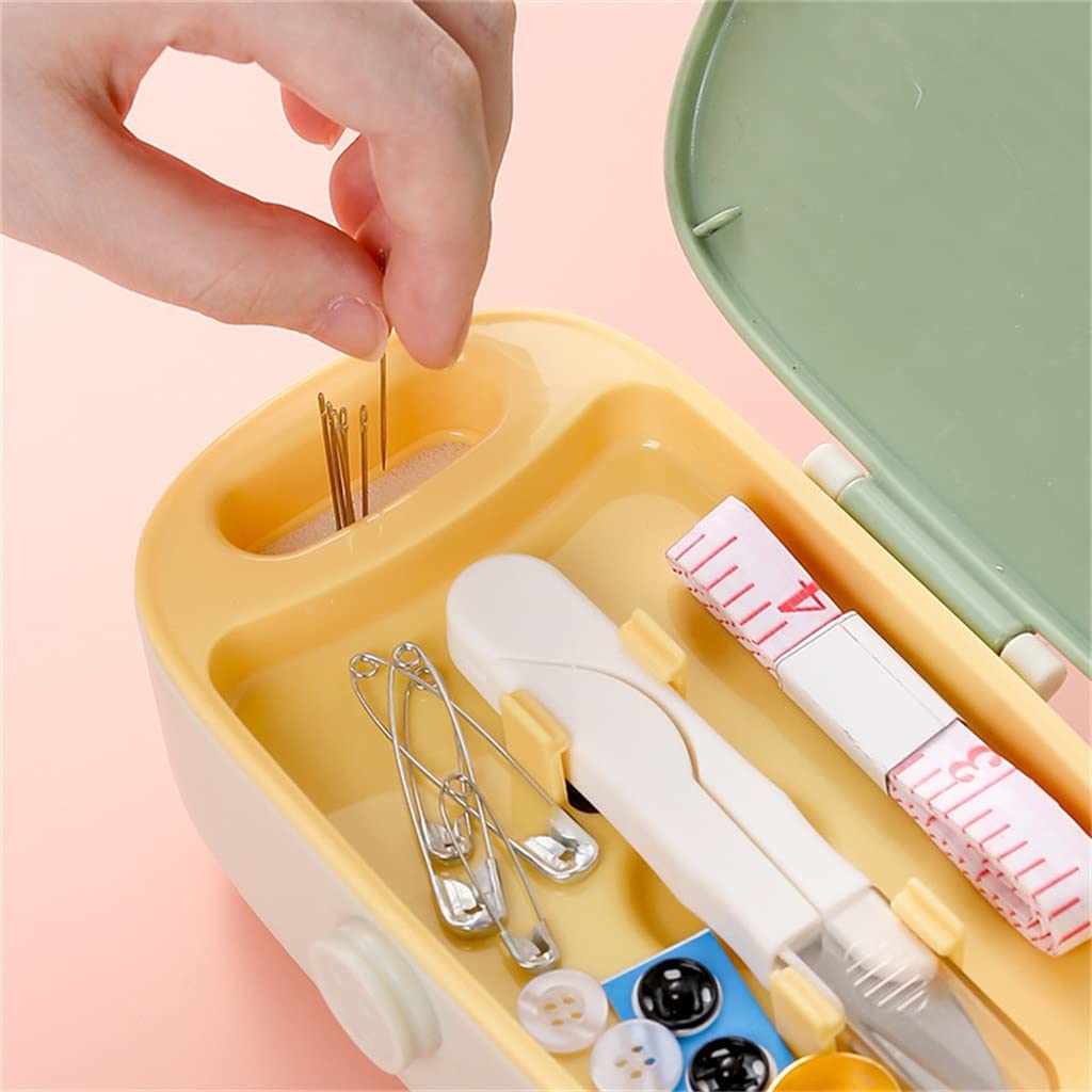 JFDBGU Kits De Costura Doméstica Bricolaje Conjunto Multifunción Caja De Caja De Acolchado De Mano Accesorios De Hilo Bordado(3-Pack)