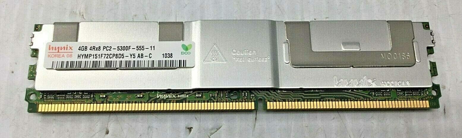 HYNIX HYMP151F72CP8D5-Y5 4GB SERVER DIMM DDR2 PC5300(667) FULL-BUF ECC 1.8v 4RX8 240 512MX72 128mX8
