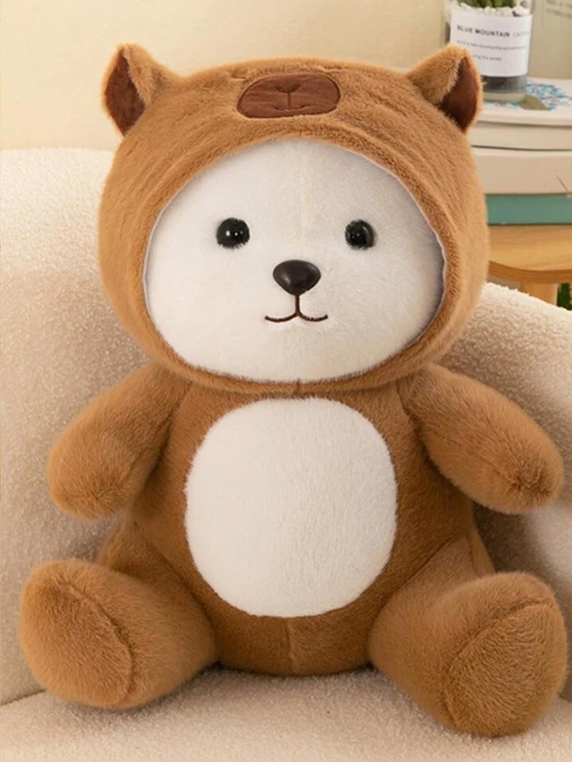 Bateu Cute Stuffed Animals Plush Toys | Soft Toys for Kids Girls Teddy Bears Plush Toys for Children and Adults (L Brown, Large)