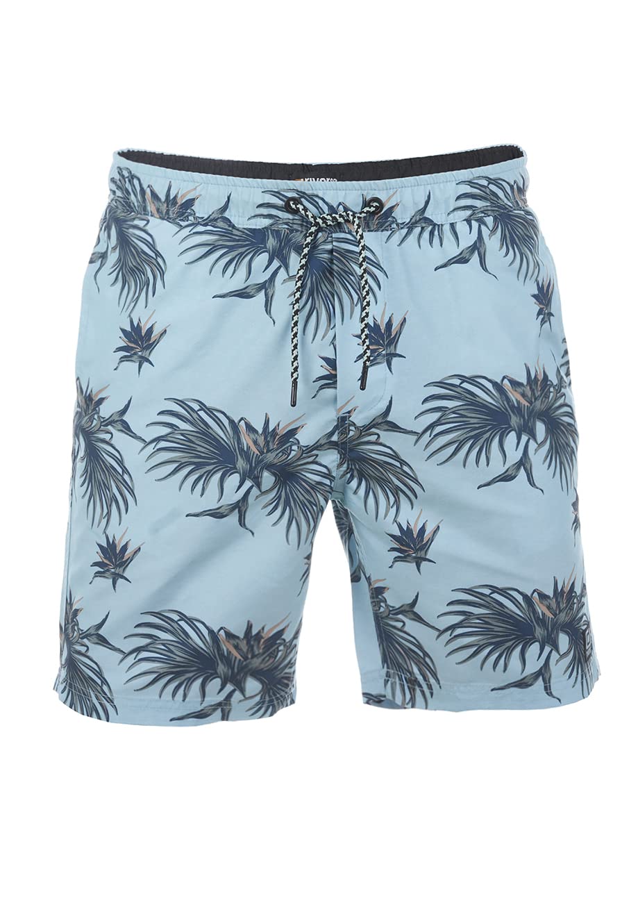 riverso Badehose Herren RIVKai Regular Fit Badeshorts Schwimmhose Sporthose Kurze Hose Shorts Tunnelzug Taschen Sommer Elastischer Bund Muster Schwarz Blau Grün Olive S M L XL XXL 3XL 4XL 5XL