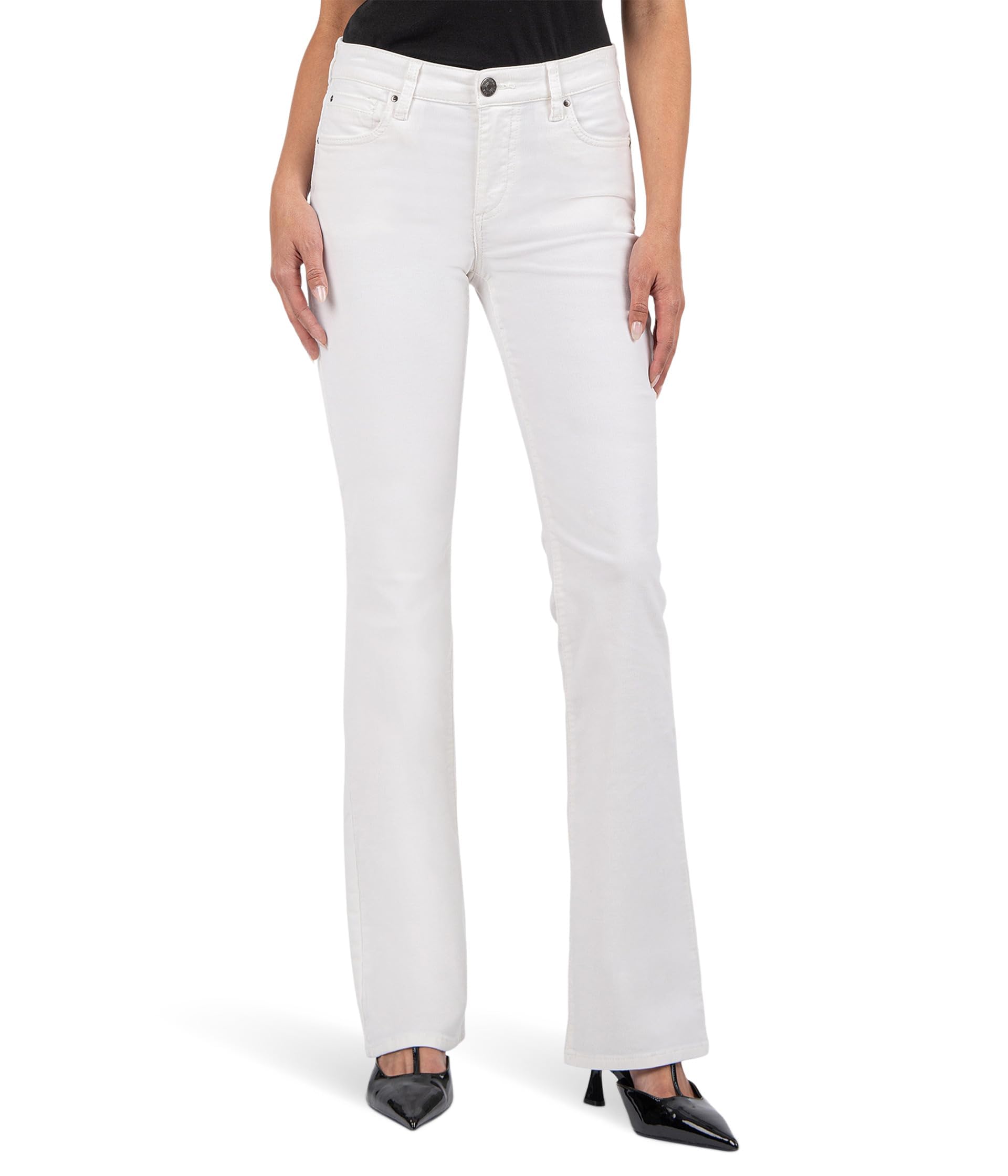 KUT from The Kloth Womens Petite Karen Baby Bootcut in Corduroy