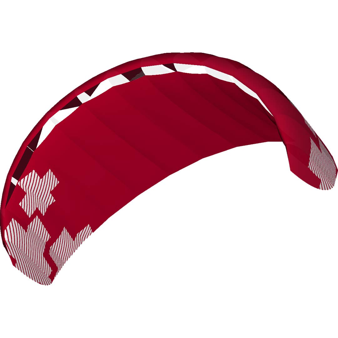 HQ Kites Rush Pro 250 R2F Stunt Kite, Beginner Sport Kite, Red
