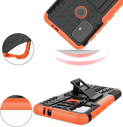 Miniatura 6 de Funda de teléfono para Moto G30G20G1010 Power 2021 con protector de pantalla de vidrio templado y accesorios de celda híbrida duros y resistentes