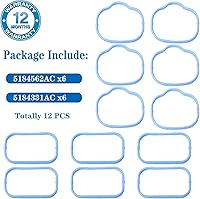 HIHIAV MS97204 Intake Manifold Gasket for Jeep Grand Cherokee 3.6L, Dodge Charger Challenger, Chrysler 300 - Durable Silica Gel Seal