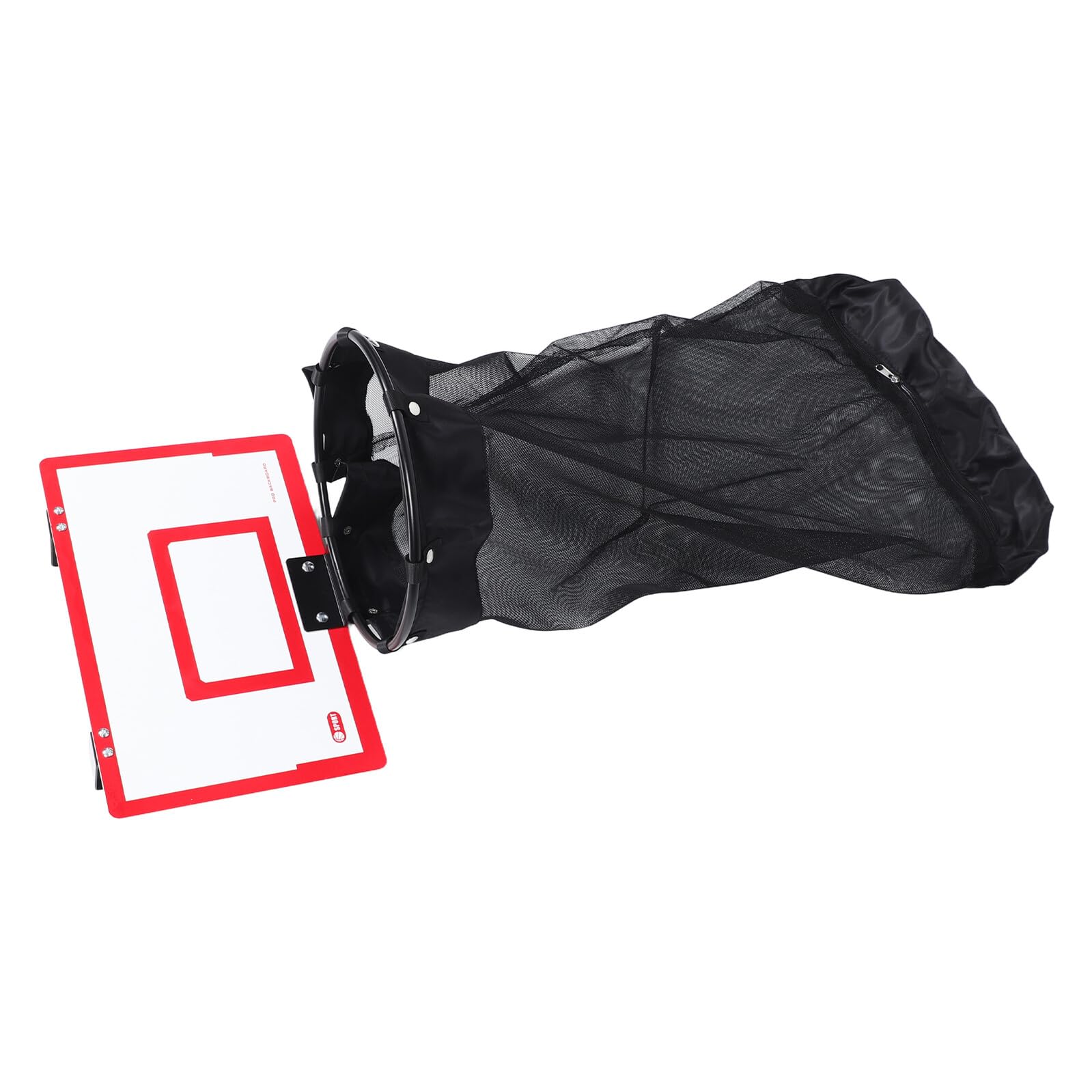 Panier à linge suspendu Cabilock en bois rouge et filet amovible pour chambre