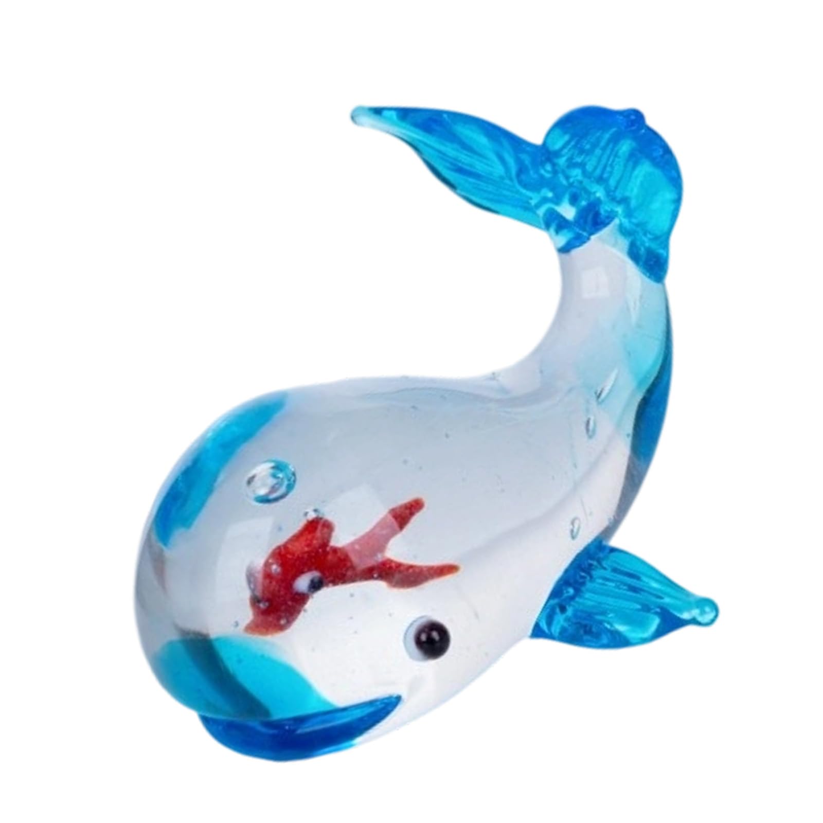 Ajtutus D Crystal Fish Tanks Sculpture Collectible Figurines Tabletop Ecors For Living Room, Bedroom, Home Glass Figurine Glass Figurines Home Ecors