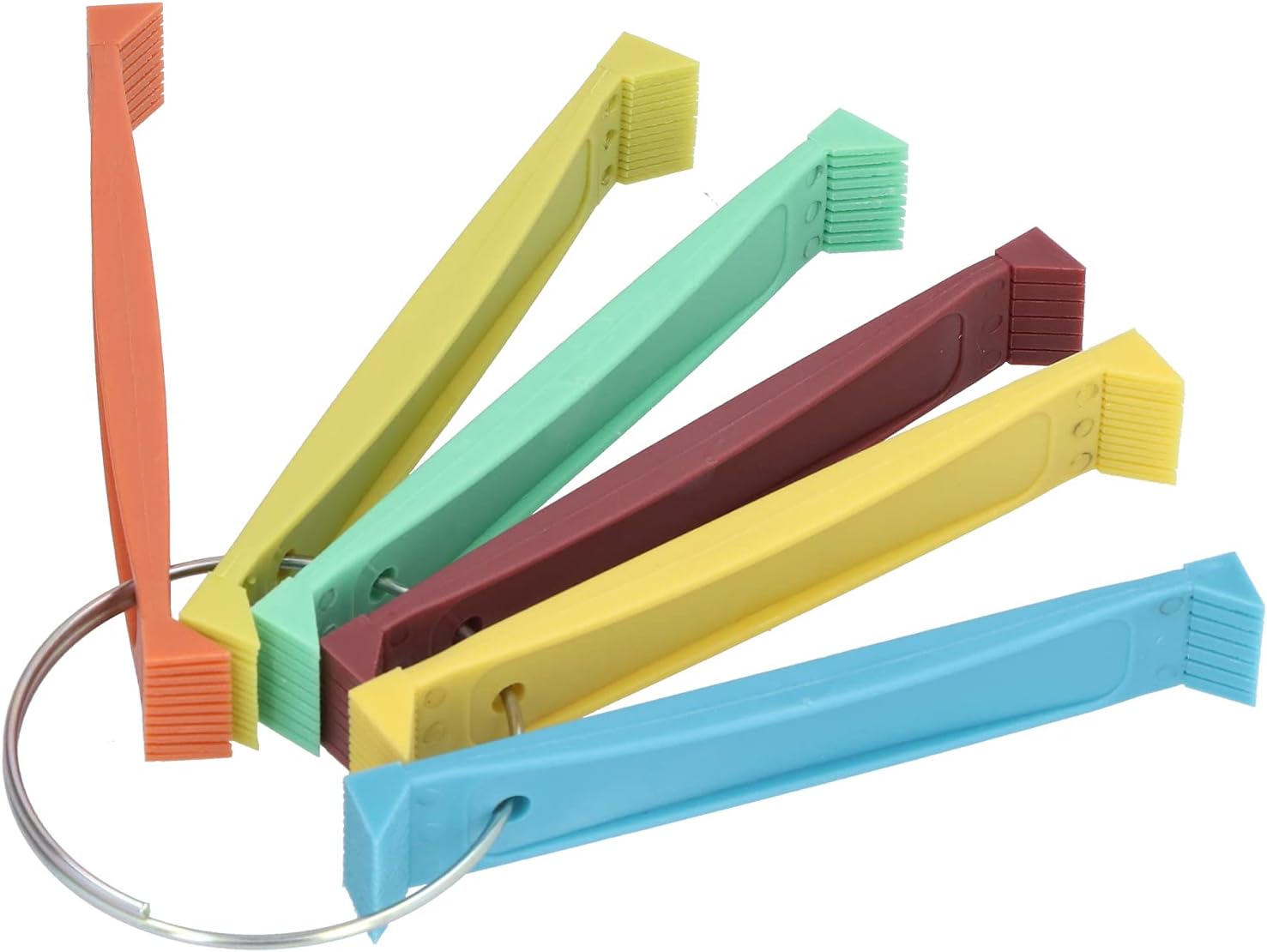 エアコンコンデンサーエバポレーター用フィンコームセットabsクリーナークリーニングツールキットfcr6 新着 6リングハンドル上のフィンコームエバポレーターコンデンサーコイルをまっすぐにするための12の異なるフィン間隔 エアコンコンデンサーエバポレーター用フィンコームセットabsクリーナークリーニングツールキットfcr6 新着 6リングハンドル上のフィンコームエバポレーターコンデンサーコイルをまっすぐにするための12の異なるフィン間隔