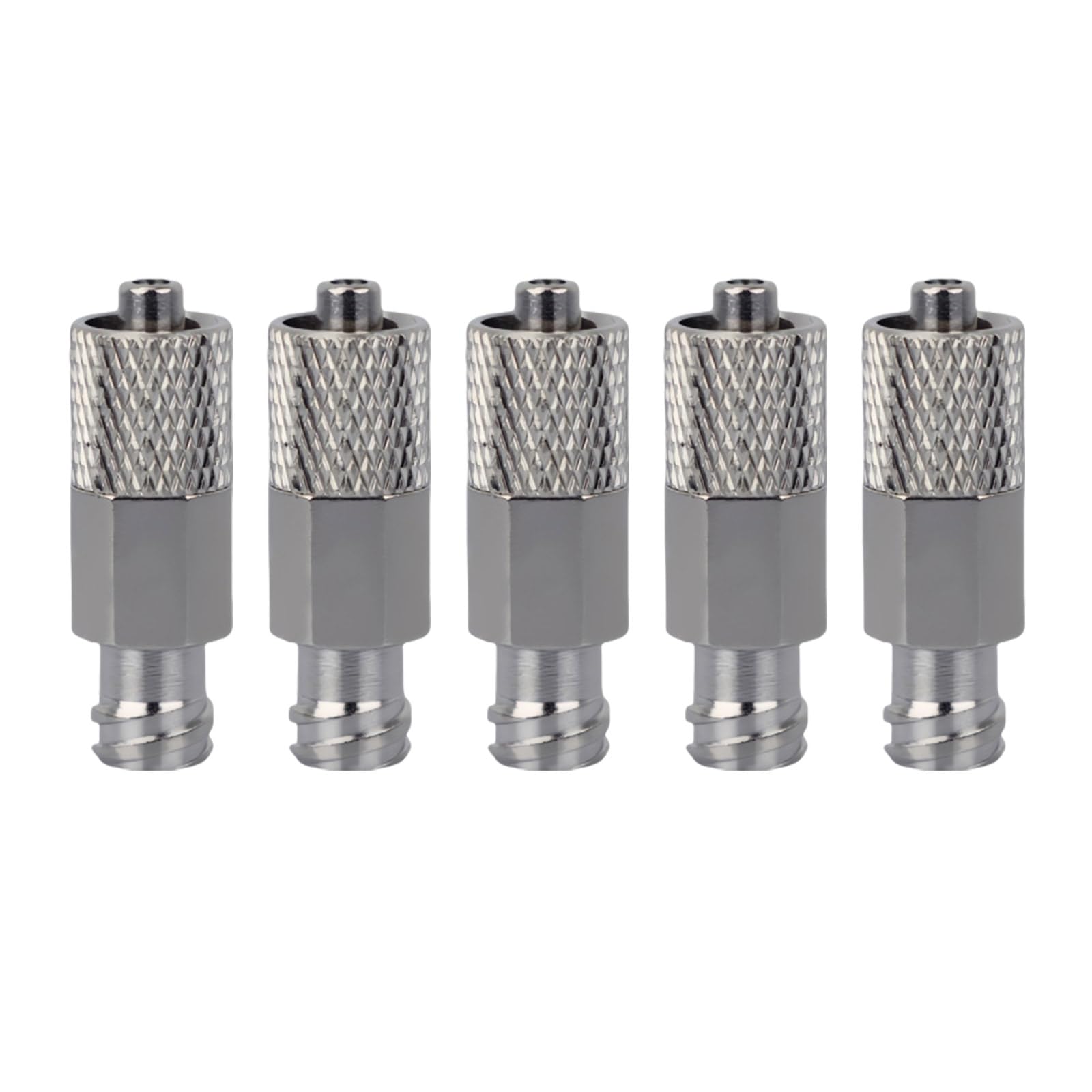 5pcs / 10pcs Durability Metal Threaded Syringes Connectors Ensuring Reliability Link for Electronics Enthusiasts Users Stable Connection