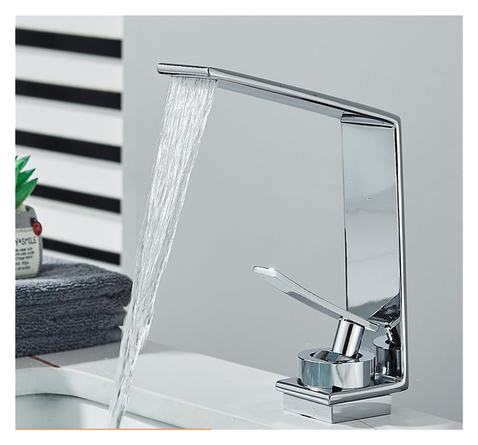 Robinet mitigeur lavabo eau chaude et froide à commande unique