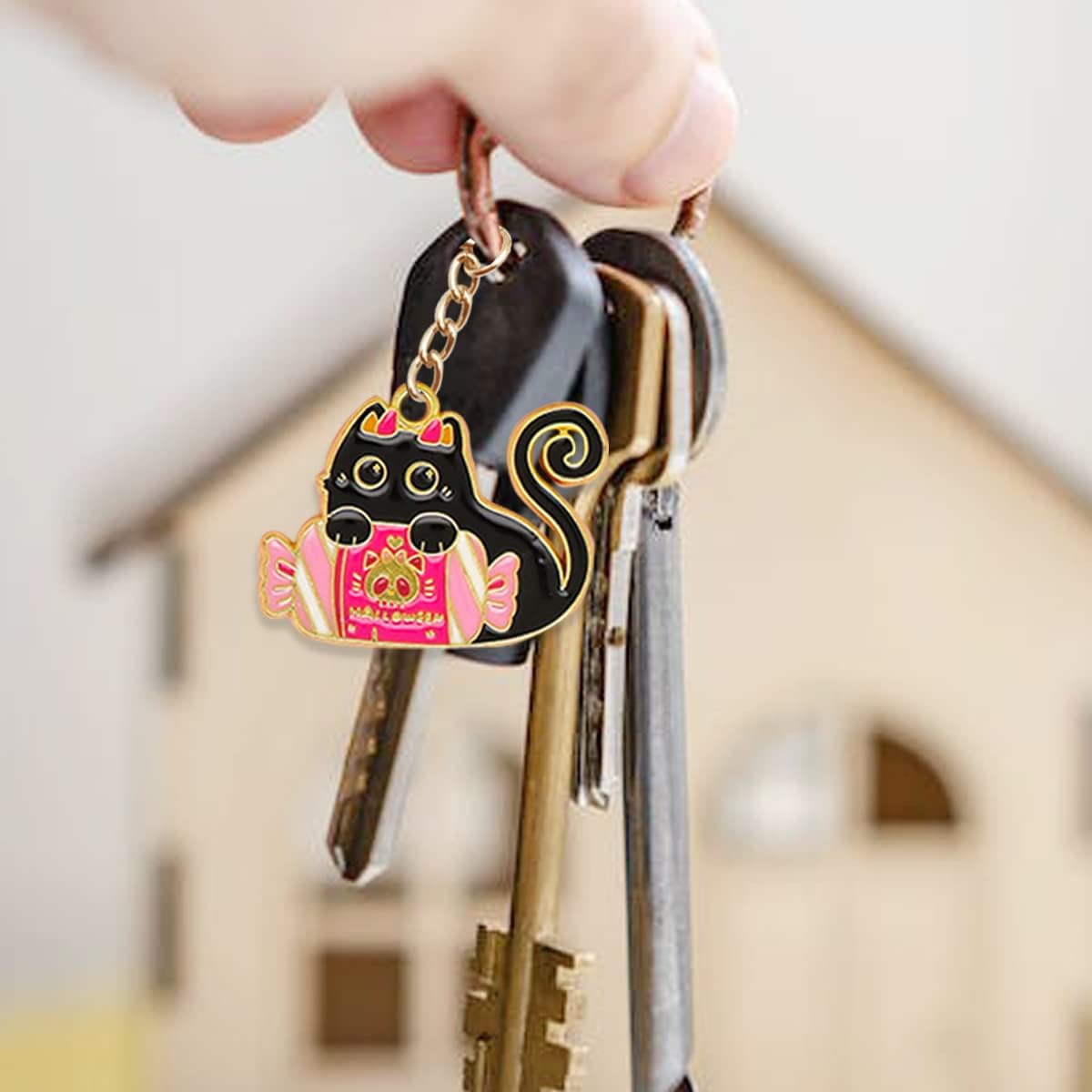 Halloween Cat Charms, Cat Charm Enamel, Cute Charms for Jewelry Making Earring Necklace Bracelet Pendants Crafts - Image 6