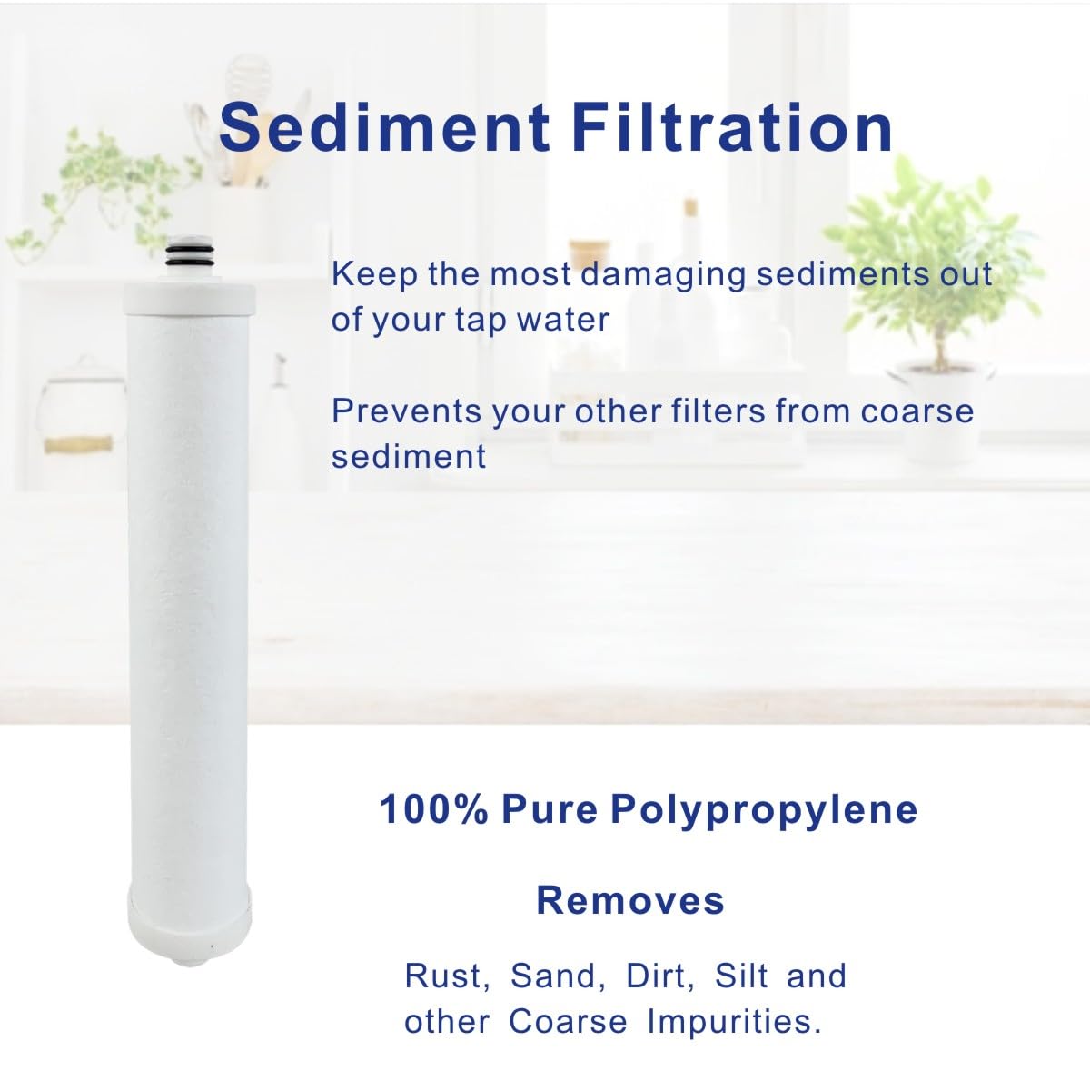RO Lot de filtres de rechange avec membrane compatible avec système d'osmose inverse Microline TFC-400, comprend les filtres S7011, S7028, S1764RS et S7026