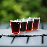 Vista 5 de Party Essentials Disposable Hard Plastic Shot Shooter Glasses Tasting Cups, 100-Count, 2-Ounce Clear