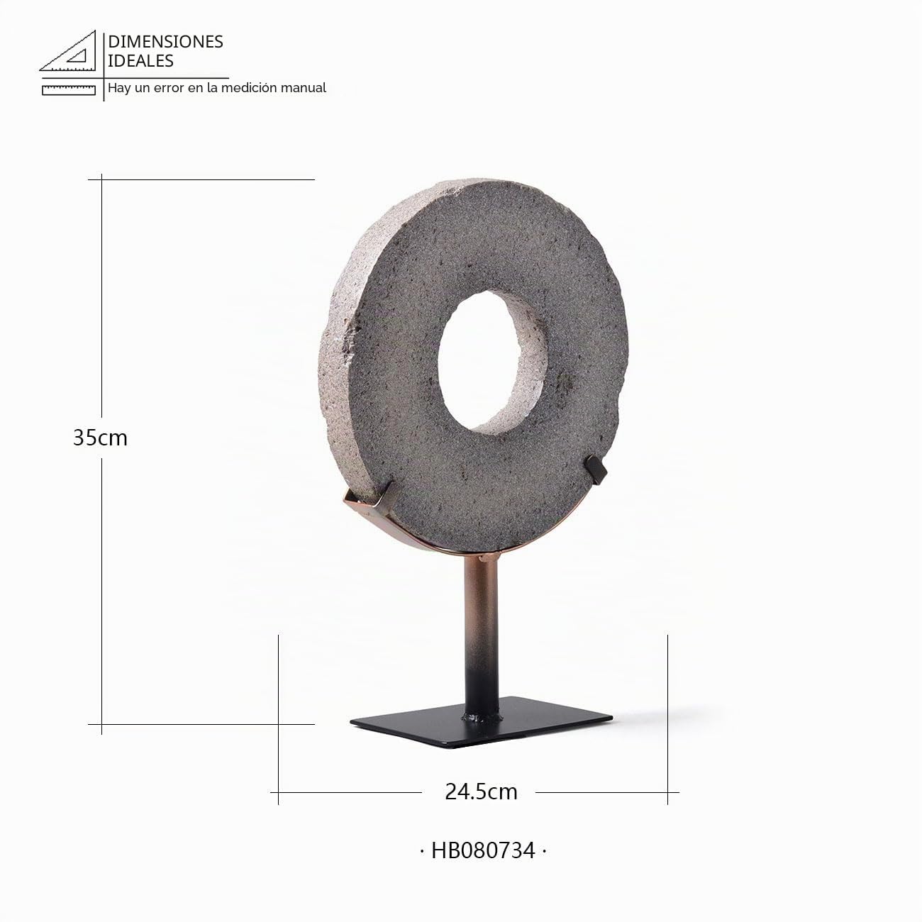 HAUCOZE Moderna Decoración Arte Abstracta Escultura Estatua Interior Figura Hogar Adorno Regalo para Salón Comedor Oficina Resina 35cm