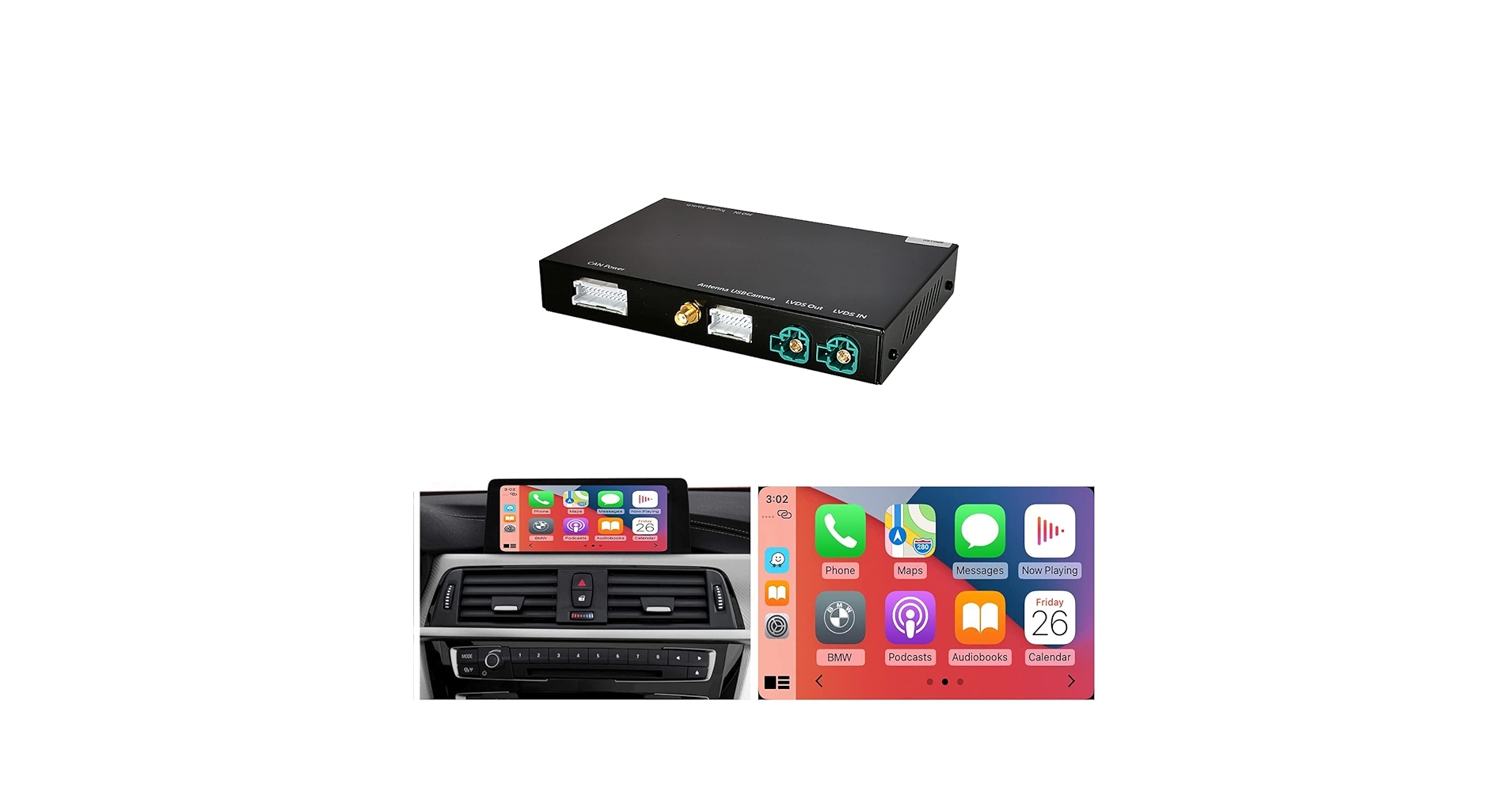 carplayモニター、Limcet Box BOX-X304 カープレイモニター carplay、Limcet Box BOX-X304