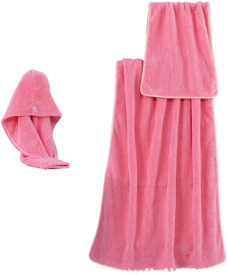 Pineapple Edging Bath Towel, Bath Towel, Dry Hair Cap, 3-Piece Set, Household Bath Towel, Headscarf