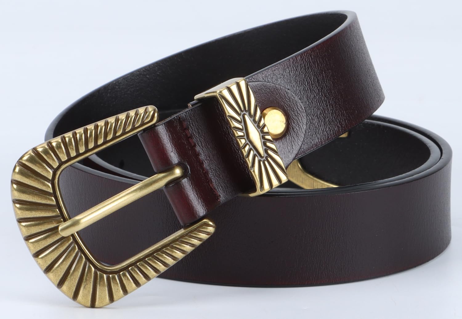 ALAIX Belts for women Women's Belts Silver Gold Buckle leather belts Black Western belts Jeans Pants belts for women - Image 5