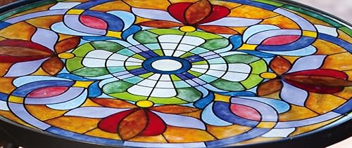 Miniatura 8 de Evergreen Flag  Garden - Mesa auxiliar inspirada en la libélula de Tiffany mesas auxiliares para interiores y exteriores para tu patio césped jardín