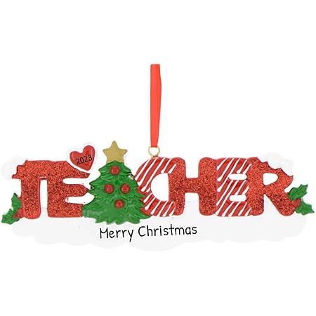 When Does Christmas End 2022 Amazon.com: Personalized Teacher Ornament 2022 - Teacher Appreciation  Gifts, Christmas Ornaments For Teachers, Teacher Gifts For End Of Year -  Teacher Word - Free Customization : Home & Kitchen