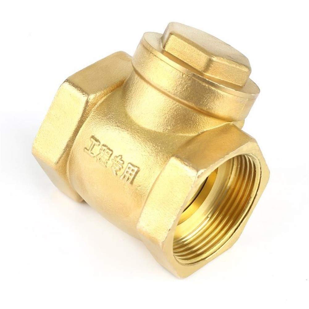 Zawór zwrotny DN40 1-1/2" z mosiężnym gwintem wewnętrznym, 232 PSI, zapobiegający cofaniu się wody.