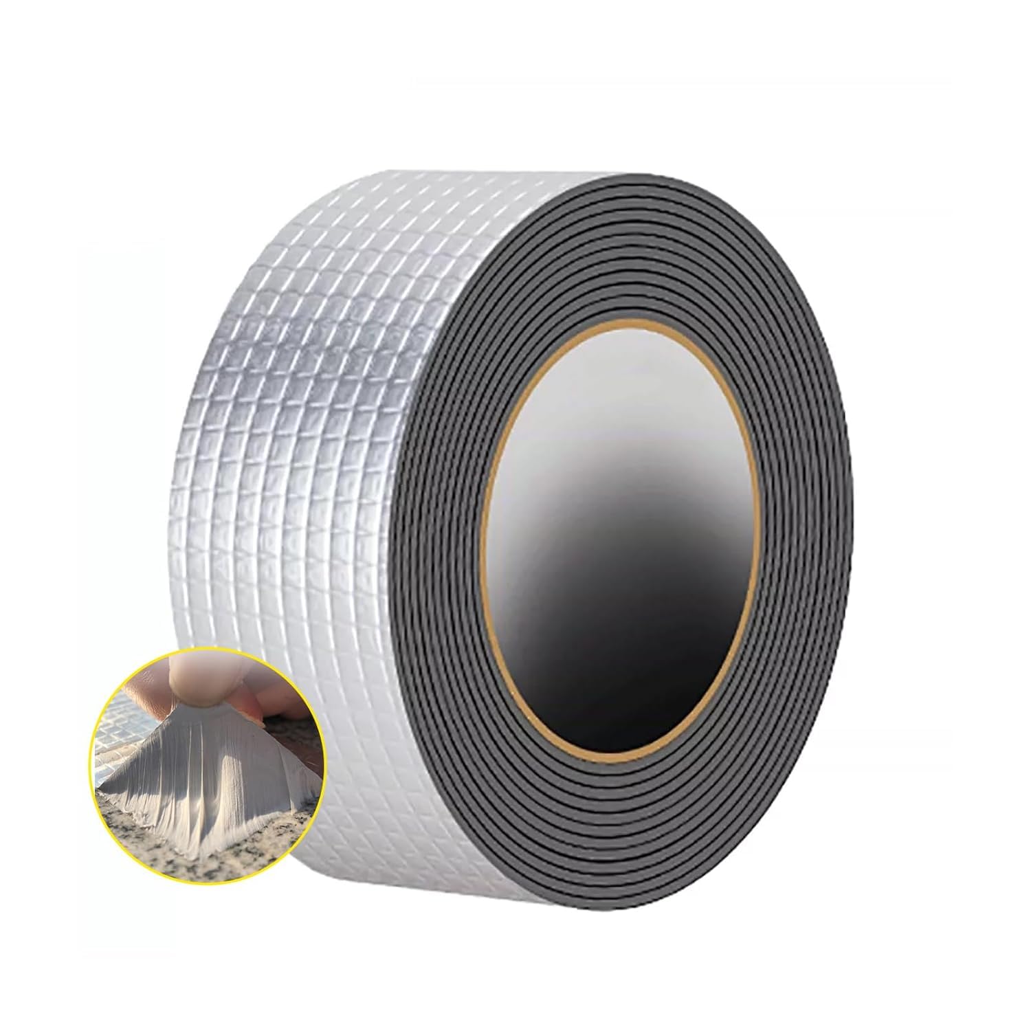 Indibond Waterproof Repair Tape for Pipe Leakage Roof Water Leakage Solution Aluminium Foil Tape Waterproof Adhesive Sealing Butyl Rubber Tape for Surface Crack (50mm X 5 mtr.) (B0CR6HT22Y) Amazon Price History, Amazon Price Tracker