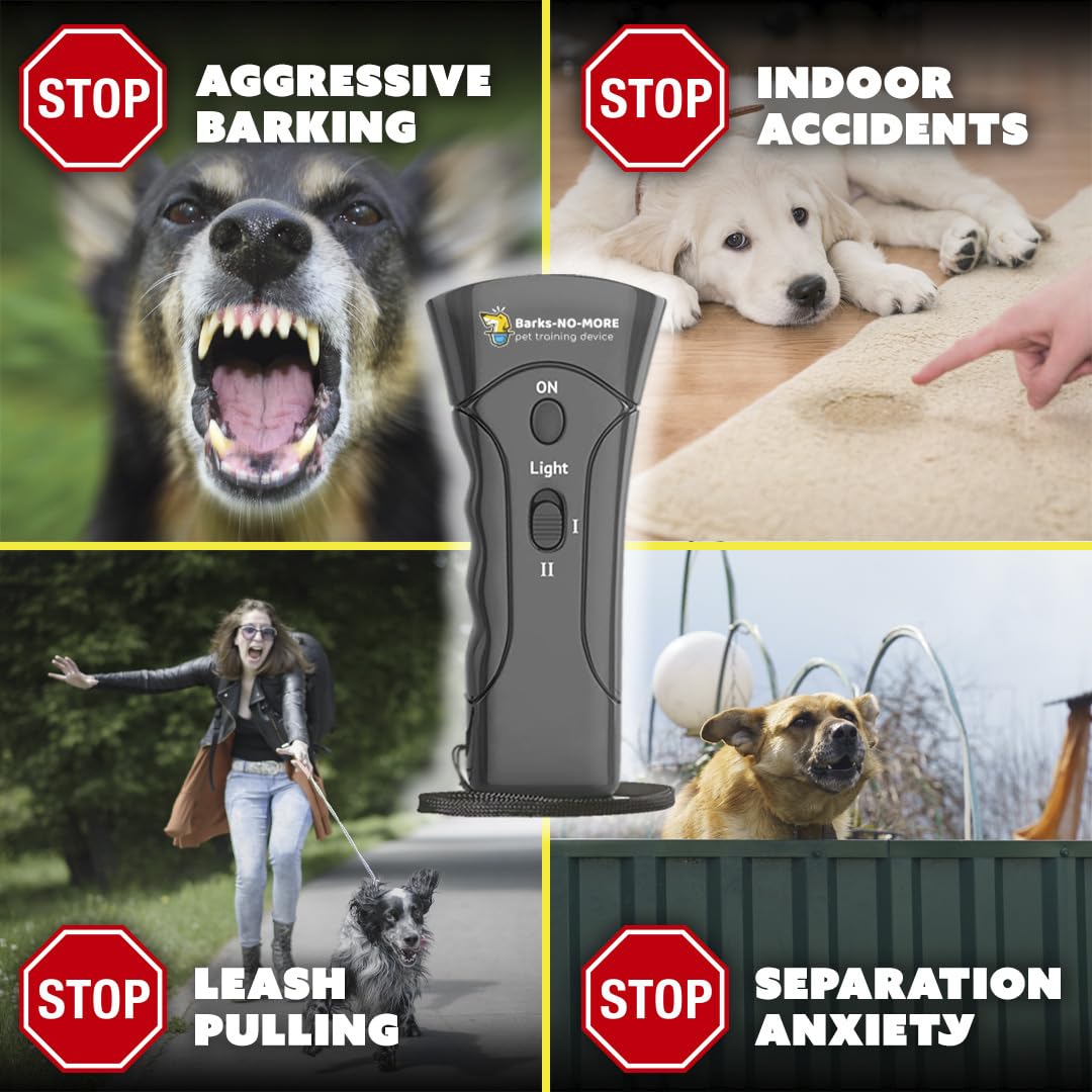 BarxBuddy 2nd Gen Ultrasonic Dog Bark Deterrent - Rechargeable Bark Control Device With 33ft Range - Humane Alternative To Bark Collars - Indoor/Outdoor Dog Training