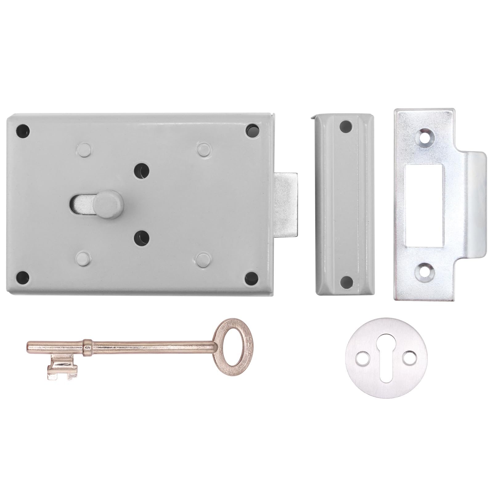 Eai Silver Fb4 Slam Lock Reversible London Fire Brigade + Key