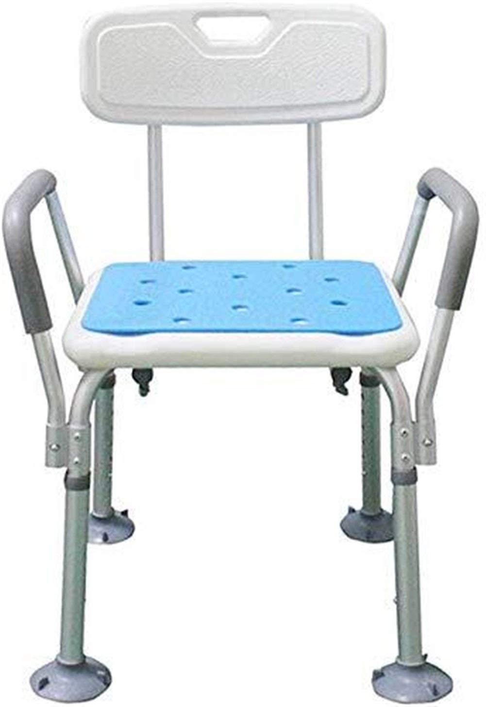 Chaise de douche avec accoudoirs pour le maintien à domicile des personnes âgées