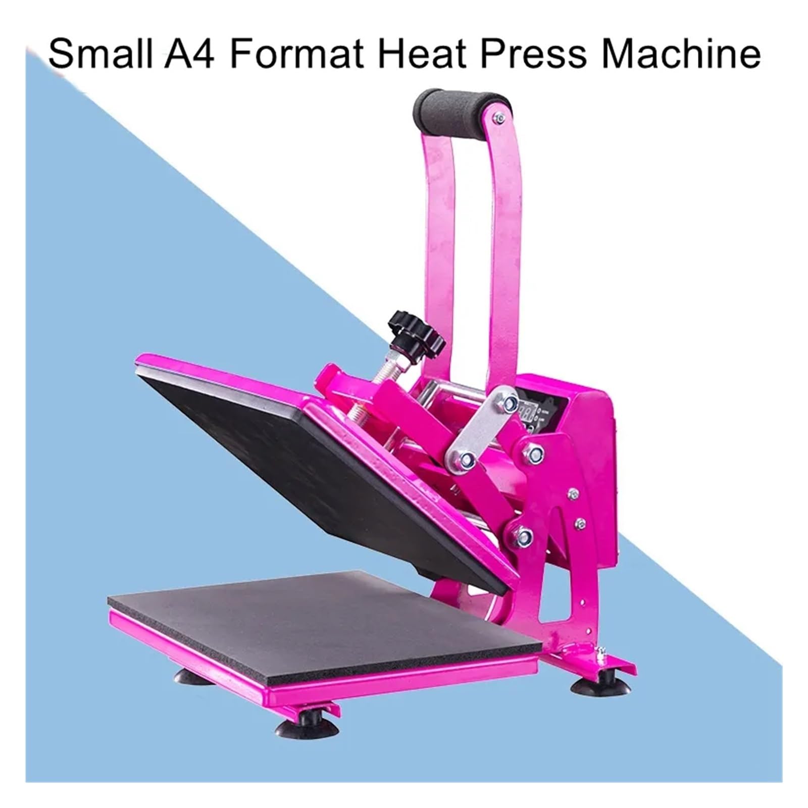 Machine Manuelle de Presse à Chaud Pression directe, Petite portative vêtements ménage 23 * 30 cm Personnalisation DIY(Blauw)