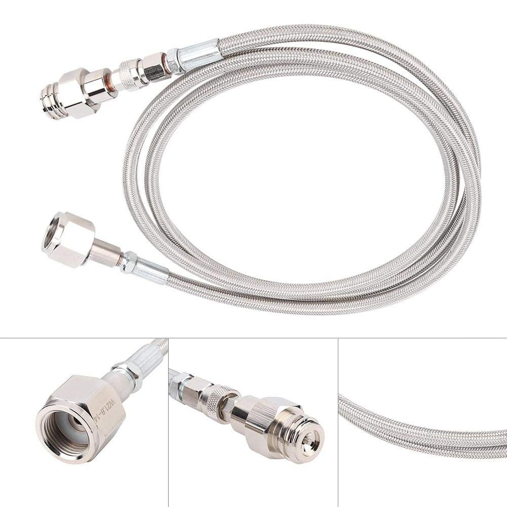 Wąż wysokociśnieniowy 1,8 m adapter CO2 do strumienia sody na zewnątrz W21.8-14 zestaw bezpośredni adapter do napełniania zbiorników gazowanych