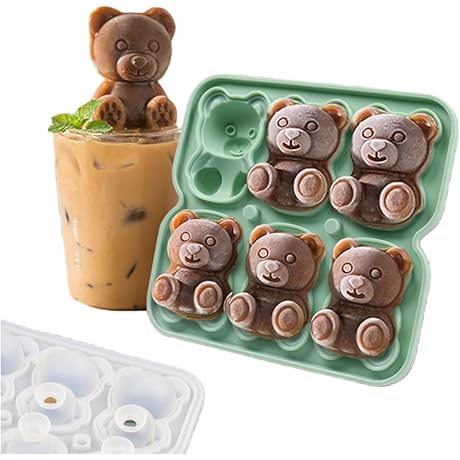 Nerien Teddy Bear Ice Cube Molds