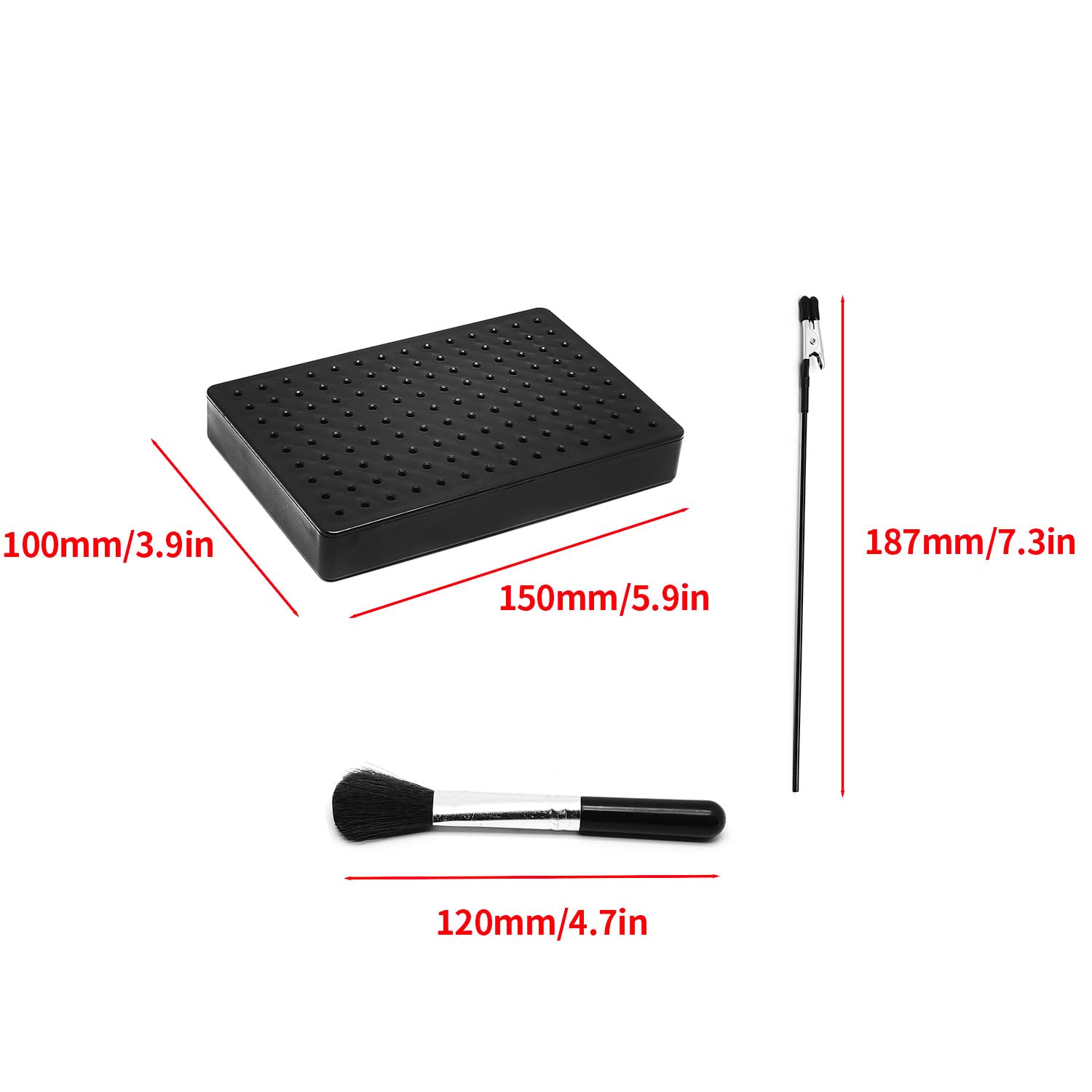 Surf turtle Painting Stand Base with 20PCS Alligator Clip Stick for Gundam Hobby Model Parts Assemble and DIY Card Photo Memo