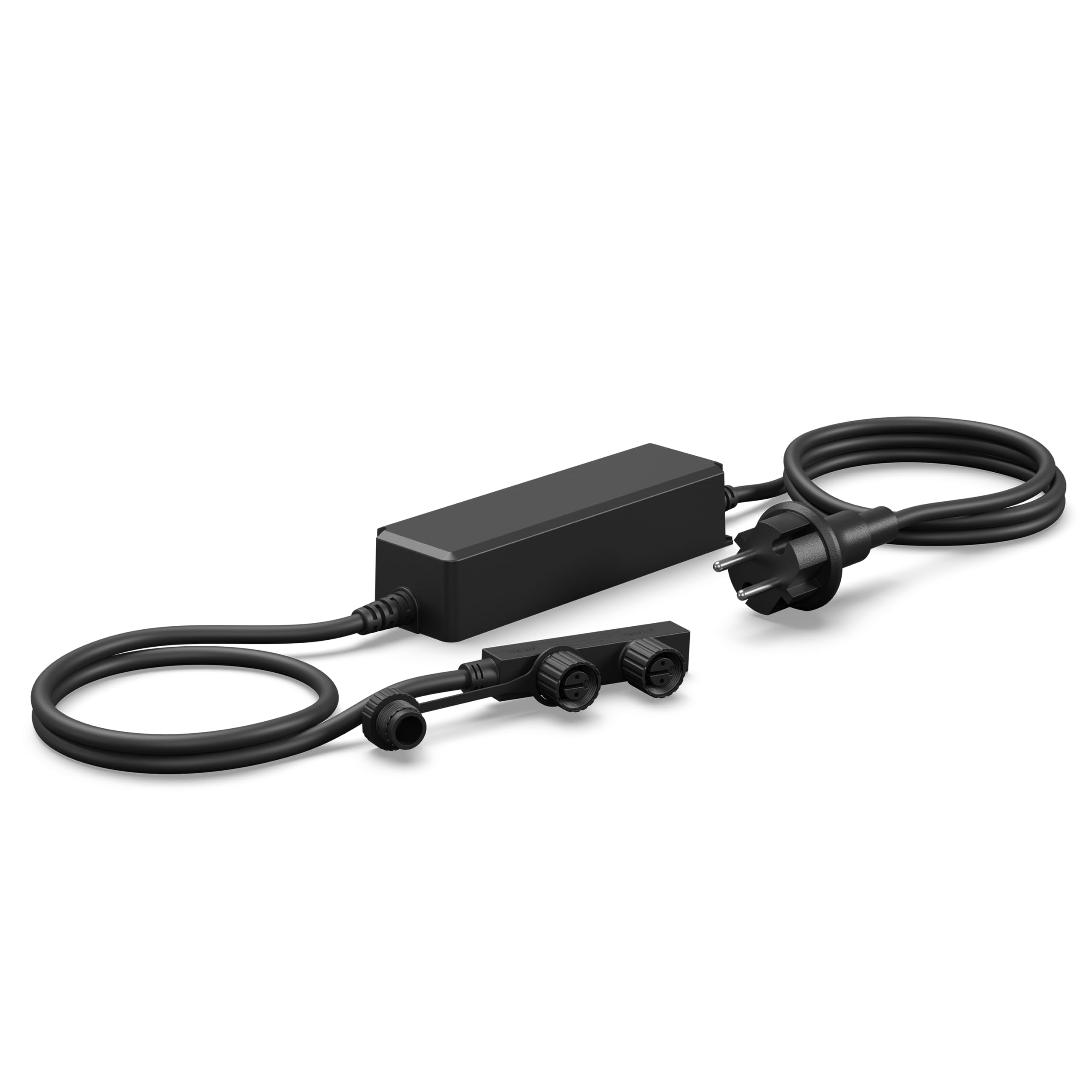 Steinel Fuente de alimentación de 24 V 100 W, Transformador de bajo Voltaje con Enchufe UE, IP67, 2 Salidas, Plug & Play, Accesorios de jardín de 24 V