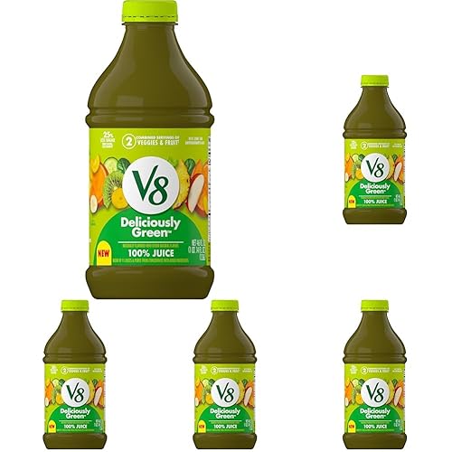 Miniatura 19 de V8 Deliciosamente Verde Jugo 100% de Frutas y Verduras, Botella de 46 fl oz